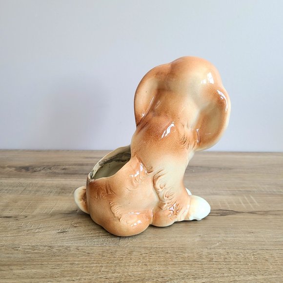Vintage ceramic dog planter. Home decor. - Picture 5 of 7